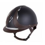 ANTARES - Casque d'Equitation REFERENCE  Coque ABS et Inserts Cuir 