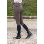 Pantalon d'Equitation Stretch et Strass SAFIR Basanes Silicone, EQUITHEME