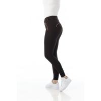 Pantalon Equitation FEMME Taille haute Zip Rosegold KENYA, EQUITHEME