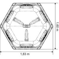 LA GEE - Râtelier hexagonal RPE petit  modèle plastique pour poneys
