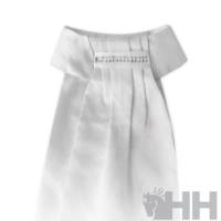 LEXHIS - Plastron de dressage plissé en satin avec col strass SAFIA 