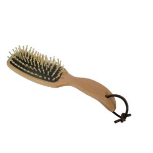 BORSTIQ - Brosse à Crins Ergonomique à Picots Bois