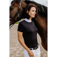 Polo Compétition Femme Avec Strass LONDON, EQUITHEME 