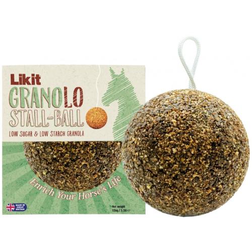LIKIT - Boule à lécher Stall Ball Allégée en sucres pour cheval au box
