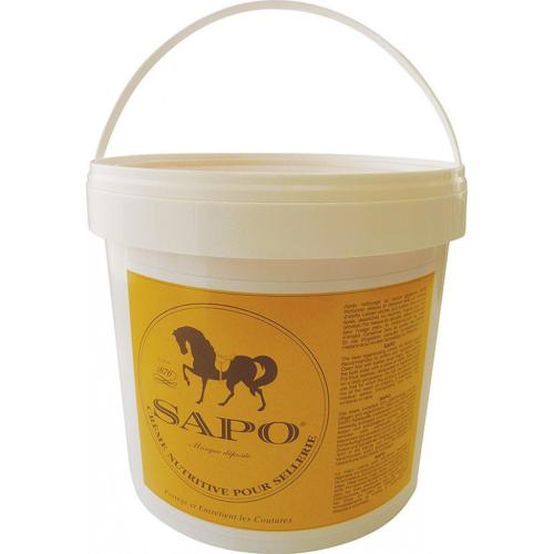 SAPO - Crème Nutritive pour Cuirs de Sellerie, Pot 4 KG 