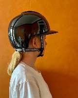 KEP Italia - Casque Cromo Shine Visière XL Diamond & Swarowski RIMINI