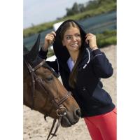 Sweat Equitation en Coton Zippé à Capuche COURTNEY , EQUITHEME