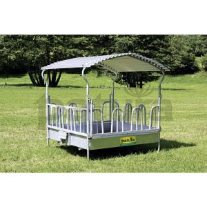 Râtelier Foin Carré PATURA Compact à Arceaux Sécurisés