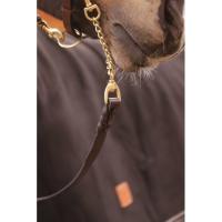 PADDOCK - Longe de Présentation Chaîne et Cuir longueur 2.25 M 