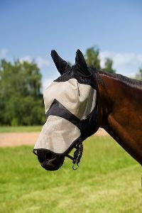 Flymask Intégral en Mailles Epaisses Taille Shetland à Cheval 