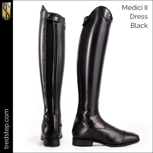 TREDSTEP - Bottes Equitation Demie Mesure en Cuir Medici II Sans Lacets