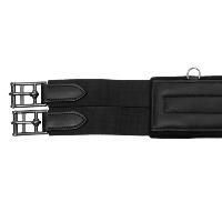 EQUESTRO - Sangle Anatomique en Cuir Doublée Néoprène avec Mousqueton