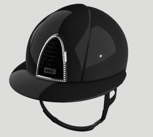 KEP ITALIA -  Casque équitation Cromo 2.0 Shine BOLOGNA Black EDITION LIMITEE