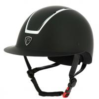 EQUITHÈME - Casque équitation en ABS avec visière large  GLINT MAT 