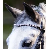WALDHAUSEN - Bridon à Strass coeurs pour Poney, SHETLAND, MINI Shetland  HAPPY HEARTS
