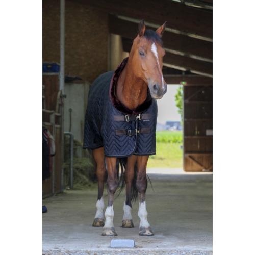 Couverture d'Ecurie Velours à Col Fourrure TEDDY, EQUITHEME 