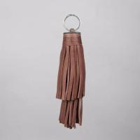 ANTARES - Porte Cls Pompon  Franges en Cuir Surpiqu