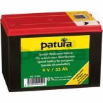 Pile Zinc-Charbon PATURA 9V 130 AH pour Clture 