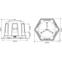 LA GEE - Râtelier hexagonal RPE grand modèle plastique 