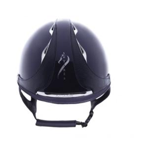 ANTARES - Casque de Cross PREMIUM Vernis Coque ABS/CUIR à Visière Courte