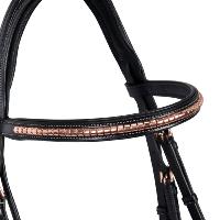 Bridon Clincher ROSEGOLD Anatomique à Muserolle Combinée, EQUESTRO