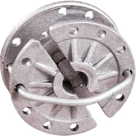 PATURA - Tendeur rotatif pour fils  lisses aluminium de clôture électrique, les 3  