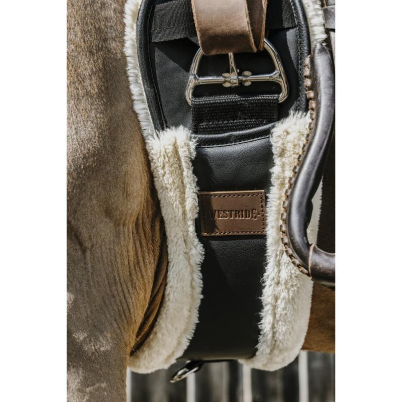 SANGLE WESTERN CHEVAL EQUITATION NEOPRENE MOUTON CUIR AMERICAINE