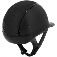 EQUITHEME - Casque grande visière et paillettes SOAZY MAT CRYSTAL 