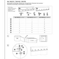 PATURA - Glissière pour Montage de Lamelle PVC Porte d'écurie