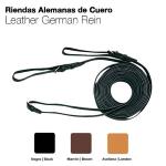 Rênes Allemandes Tout Cuir Lisse 2 x 3.00M , ZALDI