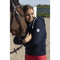 Sweat Equitation en Coton Zippé à Capuche COURTNEY , EQUITHEME