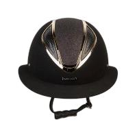 LAMI-CELL- Casque quitation velours et paillettes ARTEMIS Champagne