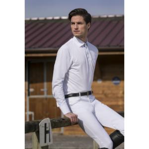 Polo Cavalier Manches Longues avec Col Officiel, EQUITHEME