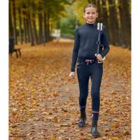 Legging Jeans Equitation Enfant Stretch fond Grip, Junior LIA, ELT