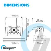 Caméra De Surveillance CHEVAUX WIFI pour Van, Camion longue portée Autonome 200h 