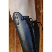 EQUITHEME - Bottes équitation en cuir lisse et lacets