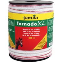 PATURA - Ruban de clôture TORNADO XL 40MM Blanc Rouge - L200 M 