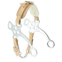 Hackamore Acier Chrom Poney, Cheval avec Muserolle Cuir 