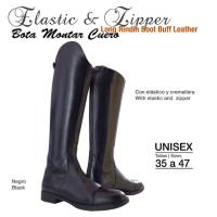 ZALDI - Bottes équitation en cuir sans lacets EFL 140