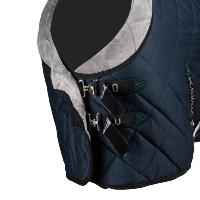 ACAVALLO - Couverture de Box Matelassée 200G avec col polaire 