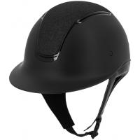 EQUITHEME - Casque grande visire et paillettes SOAZY MAT CRYSTAL 