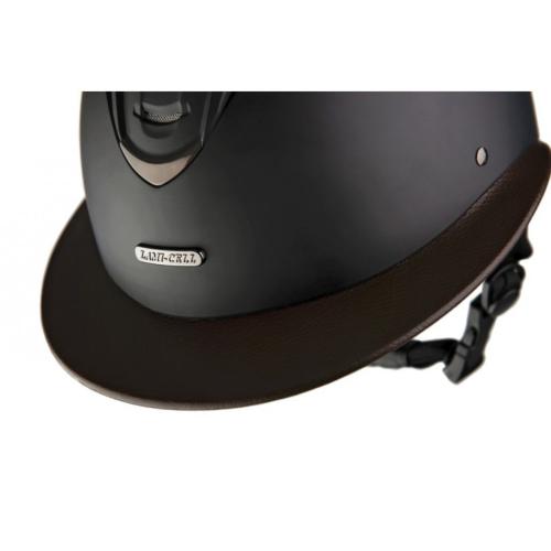 LAMICELL - Casque Equitation à Visière et Jugulaire Brun SYDNEY