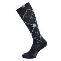 ELT Paris - Chaussettes d'équitation motif à carreaux ARGYLE