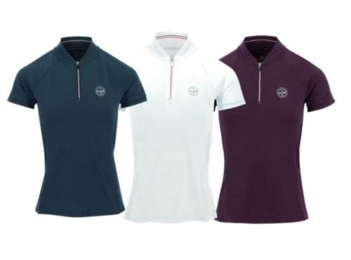 Polo Femme Zippé Manches Courtes EMMA, EQUITHEME 