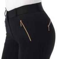 Pantalon Equitation FEMME Taille haute Zip Rosegold KENYA, EQUITHEME