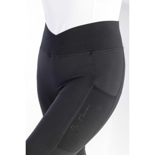 EQUITHEME - Legging Equitation Femme Taille croisée FLORA 