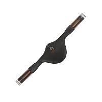 EQUESTRO - Bavette  mousqueton en cuir matelass taille Poney  Cheval 
