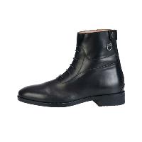 EQUESTRO - Boots Jodhpur lacets et zip arrière Cuir italien 