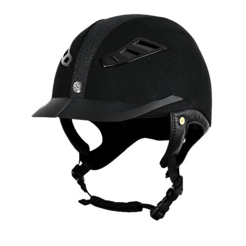 BACK ON TRACK - Casque d'Equitation Strass EQ3 LYNX Anti Impacts Multidirectionnels