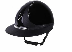 ANTARES - Casque d'Equitation PREMIUM Glossy Visière ECLIPSE Swarowski 